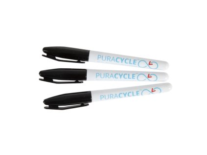 Puracycle netoxické permanentné fixy čierne (3 kusy)