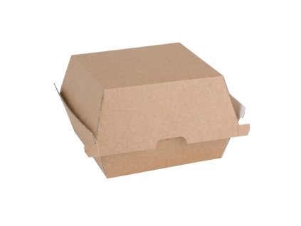 Fiesta Kompostovateľné kompostovateľné škatule na hamburgery kraft malé (200 kusov)