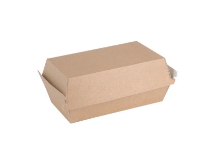Fiesta Kompostovateľné kompostovateľné boxy na hamburgery kraft malé 172 mm (200 kusov)