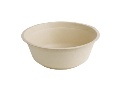 Fiesta Kompostovateľné kompostovateľné bagasové misky okrúhle hnedé 950 ml (50 kusov)