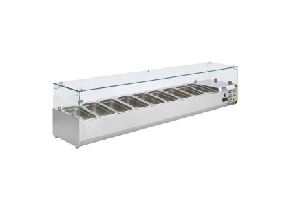 Prisadená chladiaca vitrína Polar G-series 9x GN 1/3