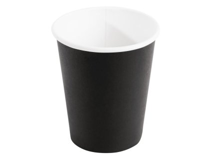 Fiesta Recyklovateľné šálky na kávu jednostenné čierne 23cl (50 kusov)