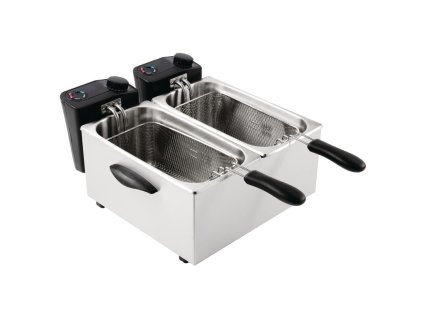 Dvojitá fritéza Caterlite pre ľahké použitie 2x 3,5L
