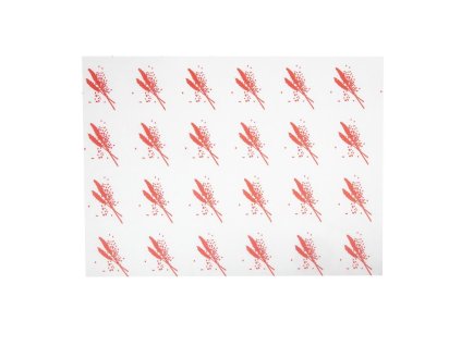 Mastný papier na hamburger červený (1000 kusov)