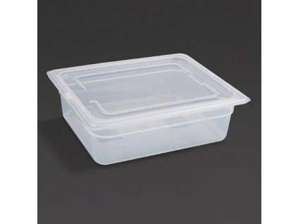 Vogue polypropylénová nádoba GN 1/2 s vekom 10 cm (4 kusy)