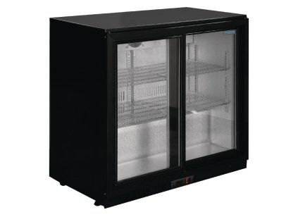 Polar G-series 2-dverové barové chladenie s posuvnými dverami čierna 198L
