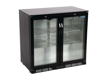 Polar G-series 2-dverové barové chladenie so sklopnými dverami čierna 198L