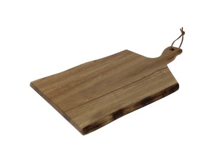 Servírovacia doska z akáciového dreva Olympia s vlnitým okrajom 38,5x21,5cm