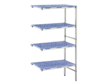 Rohový regál Tournus so 4 policami 50x125cm