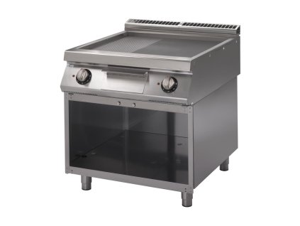 Gastro M 700 plus elektrická panvica GM70/80 FTRES 2/3 hladká 1/3 rebrovaná