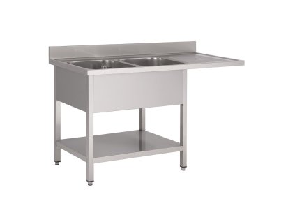 Gastro M nerezový drez s priestorom na umývačku riadu 160x70x85cm