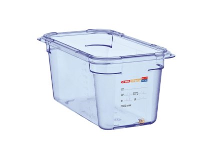 Araven ABS modrá GN 1/4 dóza na jedlo hĺbka 15cm