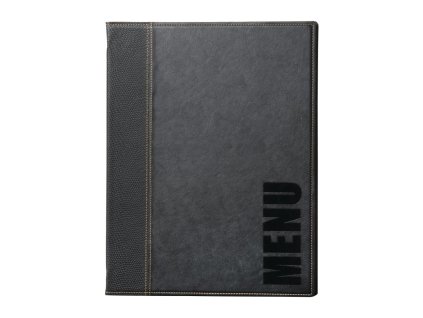 Securit Trendy zložka menu A5 čierna