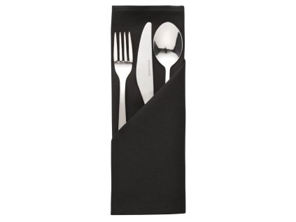 Mitre Essentials Occasions obrúsok čierny 51x51cm (10 kusov)