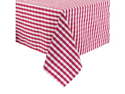 Mitre Comfort Gingham obrus červeno-biely 89x89cm