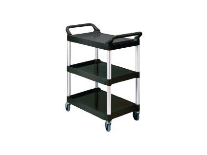 Kompaktný vozík Rubbermaid čierny