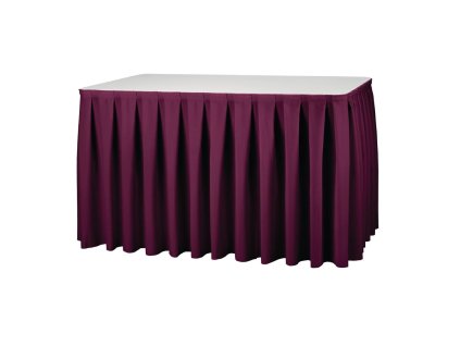 Stolová sukňa Boxpleat bordeaux
