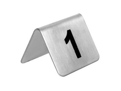 Nerezový stôl Olympia s číslami 1-10 (10 kusov)