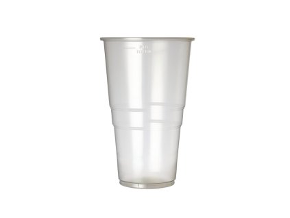 eGreen plastový jednorazový pohár na pivo 590 ml až po plniacu linku (1000 kusov)