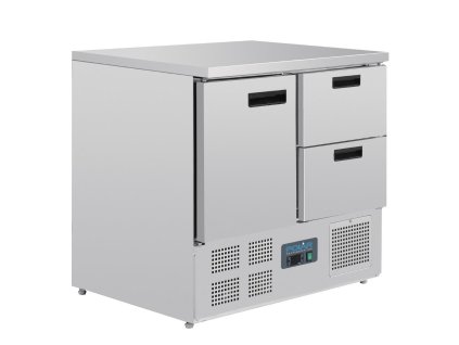 Chladený pracovný stôl Polar G-series s 1 dvierkami a 2 zásuvkami 240L