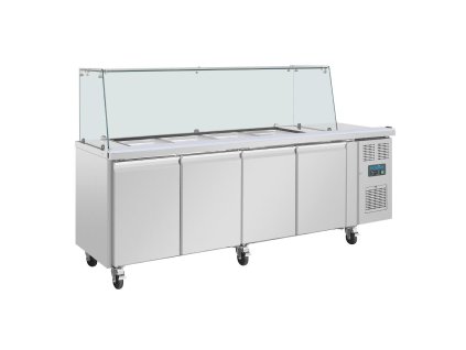 Štvordverový šalát Polar U-series so štvorcovou zástenou proti kašľu