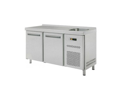 Stôl chladiaci s drezom, 2 x dvere RT-2D-S