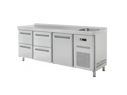 Stôl chladiaci s drezom, 1 x dvere, 4 x zás. RT-3D-1D4Z-S