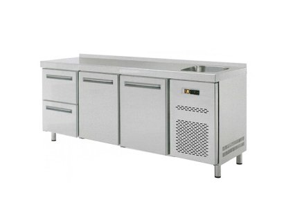 Stôl chladiaci s drezom, 2 x dvere, 2 x zás. RT-3D-2D2Z-S