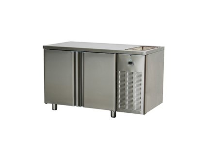 Stôl chladiaci s drezom, 2 x dvere SCH-2D+Dr