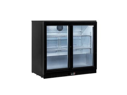 Stôl chladiaci barový, 2 x presklené dvere 2D/PD