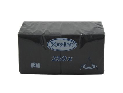 Servítky čierne - 250ks