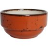 Miska z porcelánu, Ø 12 cm, oranžová FINE DINE, Kolory Ziemi Dahlia (1ks)