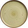 Tanier z porcelánu s vysokým okrajom, Ø 21 cm, olivový FINE DINE, Kolory Ziemi Olive (1ks)