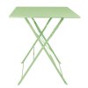 Bolero oceľový stôl v pouličnom štýle v svetlozelenej farbe 600mm