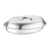 Olympia nerezová oválna krytá misa 20cm