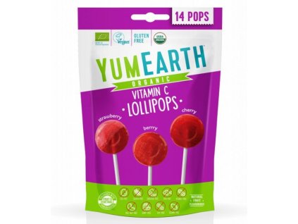 YumEarth lizatka ovocna s vitaminem C 14ks