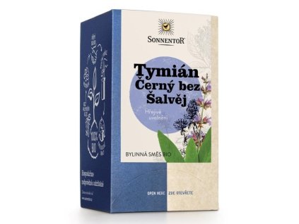Sonnentor caje porcovane Tymian Cerny bez Salvej