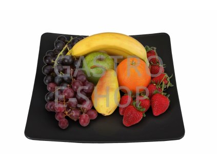 Tác klenutý čtvrecový 350x350mm - černá