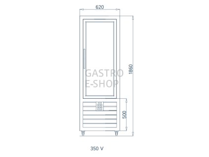 Vitrina chladici cukrarska CPS 350 V