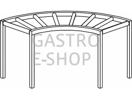 stul valeckovy oblouk 90 1300 x 1300 x 850 mm