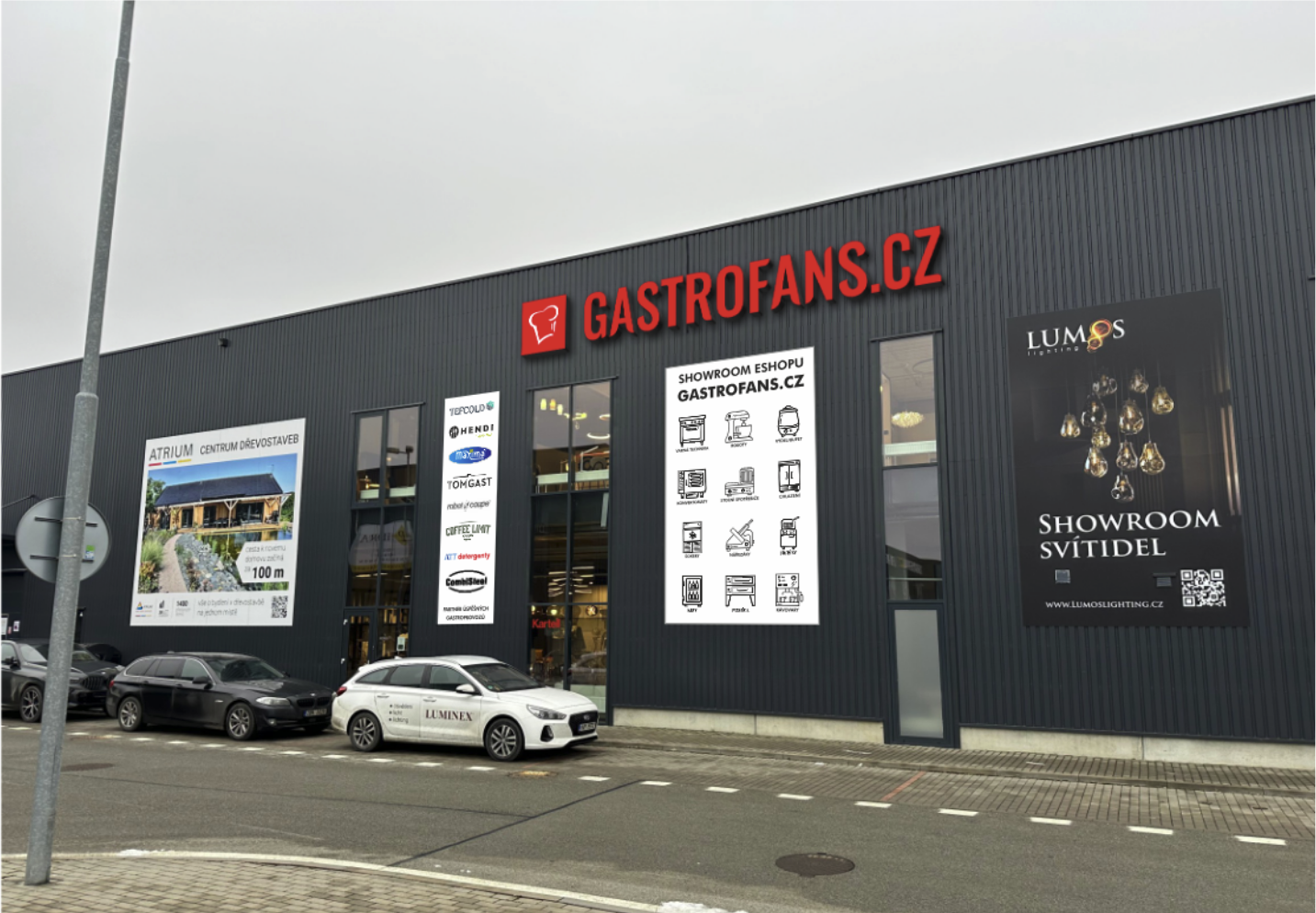 Gastrofans Showroom – exteriér