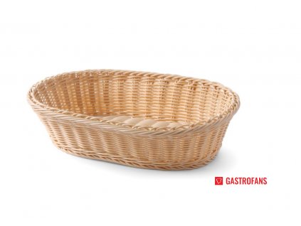 Košík na pečivo oválný - 380x270x(H)90 mm