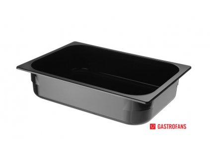 Nádoba na zmrzlinu polykarbonát - black - 5 L - 360x250x(H)80 mm