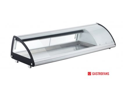 Sushi vitrína 5x GN 1/3, 3/7 C, 230V/160W, R600a, 1307x450x(H)330mm