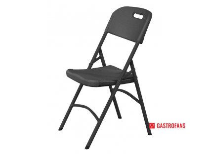 Cateringová židle - černá - max. nosnost 180 kg. - 540x440x(H)840 mm