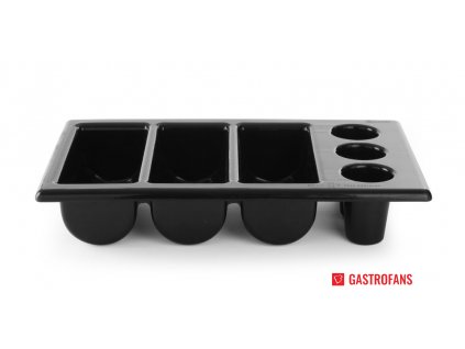 Zásobník na příbory - black - 530x325x(H)105 mm
