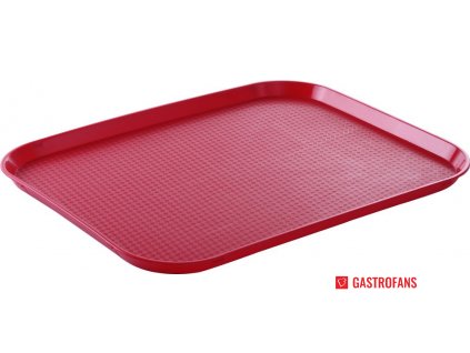 101019 fast food podnos velky red 350x450x h 20 mm