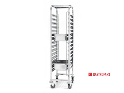Pojízdný vozík na tácy - 15 x GN 1/1 - 615x450x(H)1695 mm