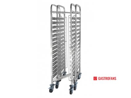 Pojízdný vozík na tácy - 15 x GN 1/1 - 380x550x(H)1700 mm