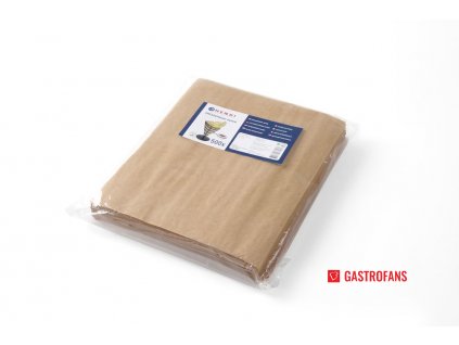 Pergamenový papír na hranolky a občerstvení, Béžová, 500 ks., 200x250mm  Hendi